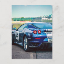 Blaues Rennauto
