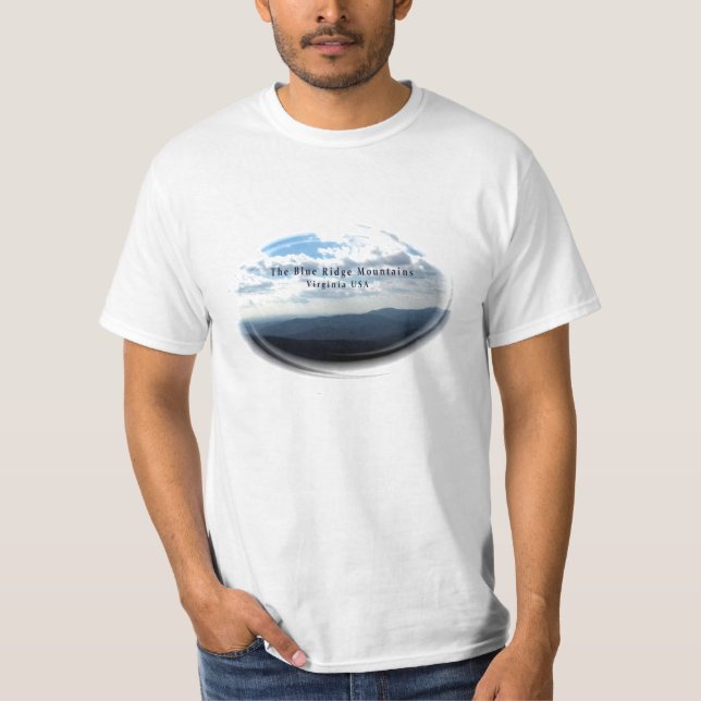 "Blaues Ridge-Gebirgs" Wert-T - Shirt (Vorderseite)