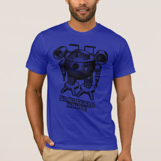 Blaues Roboter-Shirt T-Shirt