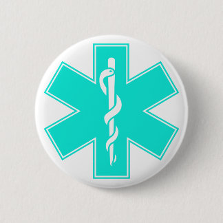 Blaues rosa Aqua-Baby-heißer Krankenschwester Button