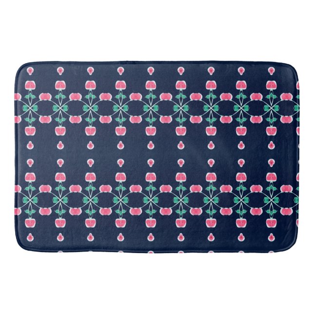 Blaues Rosa und Grün Badematte (Vorderseite)