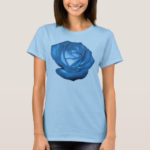 blaues Rosent-shirt T-Shirt
