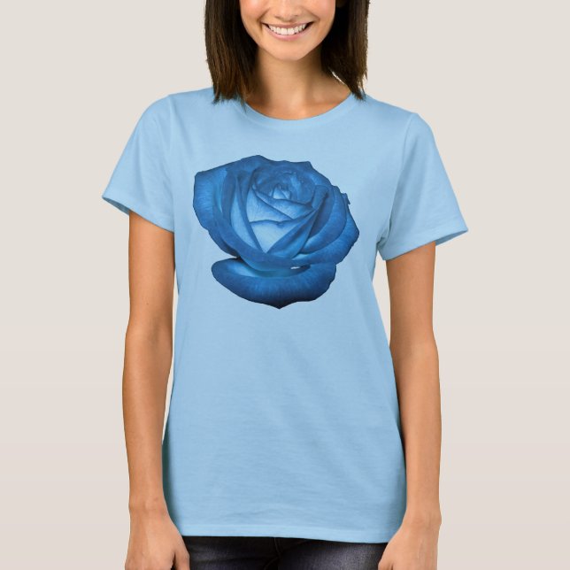 blaues Rosent-shirt T-Shirt (Vorderseite)