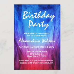 Blaues Rot-Flammen der Feuer-u. Einladung