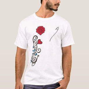 blaues/rotes Monterey-Anfangst-stück T-Shirt