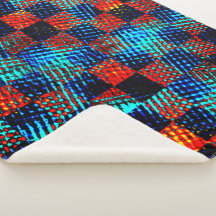 Blaues Schach, schmutzige Orange, Fake mit Flecken