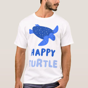 Blaues Schildkröten-Umwelt Erde Rette unseren Plan T-Shirt