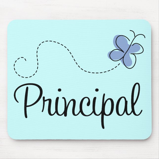 Blaues Schmetterlings-Direktions-Geschenk Mousepad (Vorne)