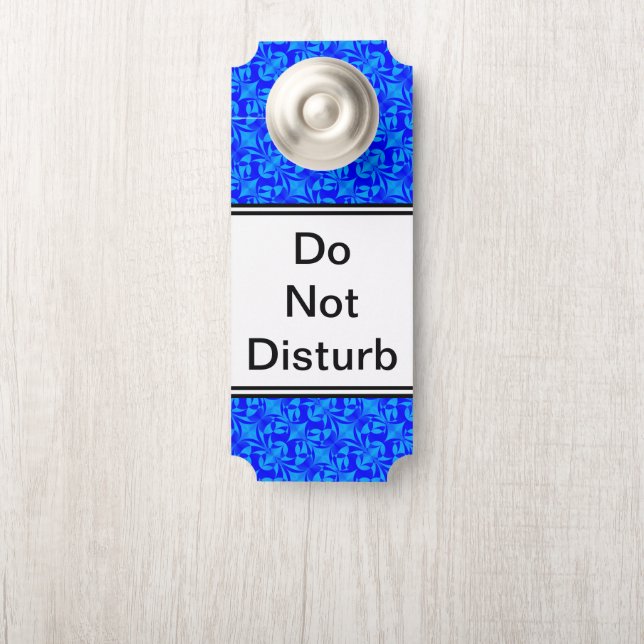 Blaues Schmetterlingsmuster von Kenneth Yoncich Türanhänger (Auf Knauf)