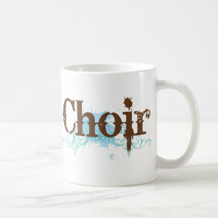 Blaues Schmutz-Chor-Logo-Geschenk Tasse