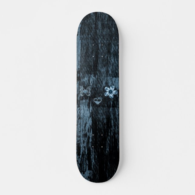 blaues Schmutz-Skateboard der Mädchen Skateboard (Vorne)