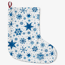 Blaues Schneeflockenmuster