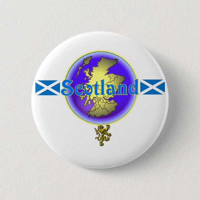 Blaues Schottland. :-) Button (Vorderseite)