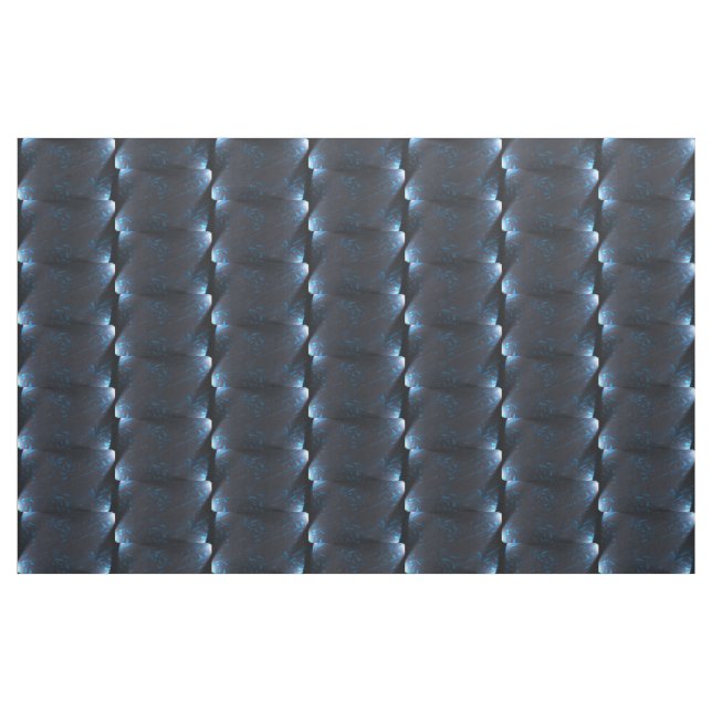 Blaues, Schwarz-weißes, lichtes Rechteck Stoff (Fat Quarter (45,7 x 55,9 cm))