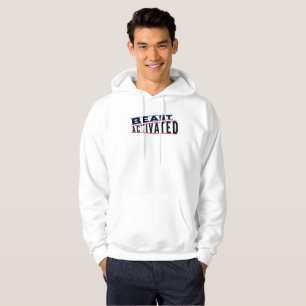 Blaues schwarzes Besen Aktiviertes Hoodie Sweatshi