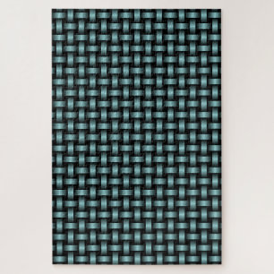 Blaues, schwarzes Muster Puzzle