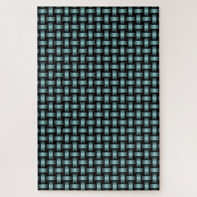 Blaues, schwarzes Muster Puzzle (Vertikal)