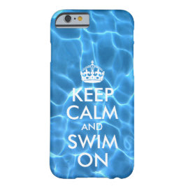 Blaues Schwimmbad Wasser Behalte ruhig und schwimm iPhone 15 Pro Max Hülle