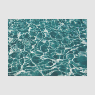 Blaues Schwimmbecken Meerwasser Seidenpapier