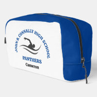 Blaues Schwimmteam Personalisierter Schwimmer