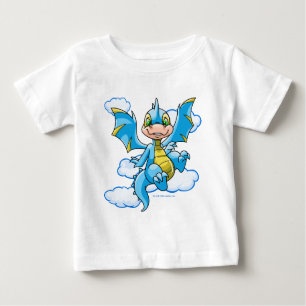 Blaues Scorchio mit seinem Kopf in den Wolken Baby T-shirt