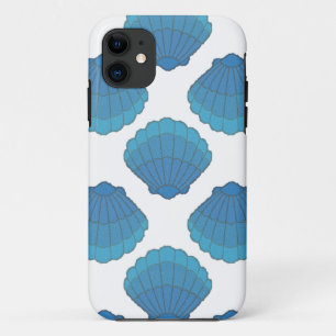 Blaues Seashell-Mosaikmuster Case-Mate iPhone Hülle