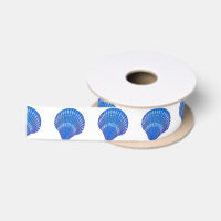 Blaues Seashells-Muster