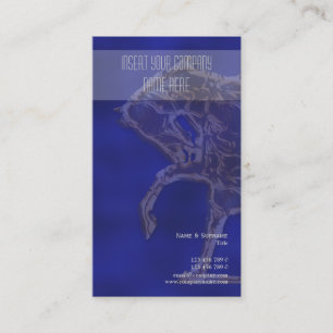 Blaues silbernes Gold des Visitenkarte