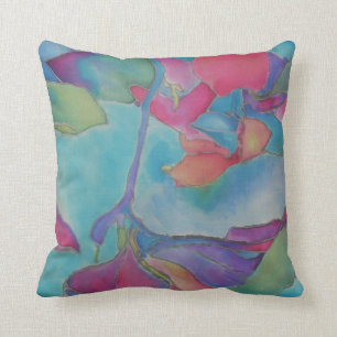 Blaues Silk Kissen