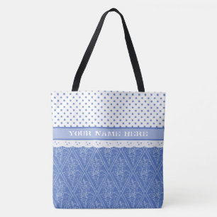 Blaues Singrün-Muster, Imitat-Spitze, Polka-Punkt