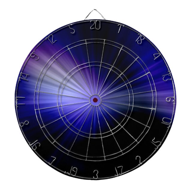 Blaues Sonnenlicht 2 Dartscheibe (vorne)