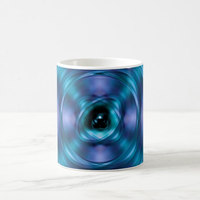 Blaues Spinnatom Kaffeetasse (Mittel)