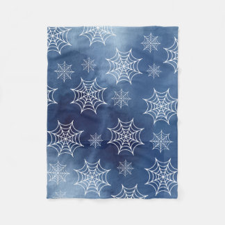 Blaues Spinnennetz-Decke Fleecedecke