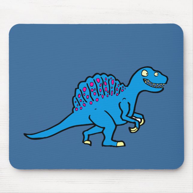 Blaues Spinosaurus Mousepad (Vorne)