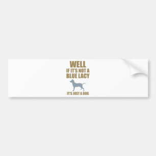 Blaues Spitzen- Autoaufkleber