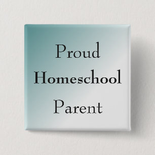Blaues stolzes Homeschool Elternteil Button