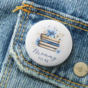 Blaues Storybook-Baby-Shower-Mama-to-Be-Button Button
