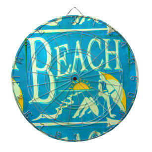 blaues Strandpfeil boart Dartscheibe