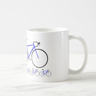 Blaues Straßen-Fahrrad Tasse