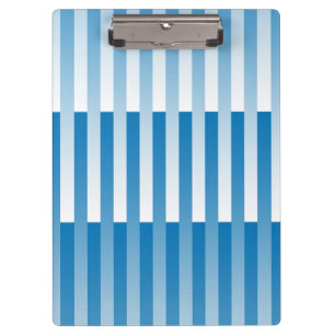 Blaues Streifen-Muster Klemmbrett