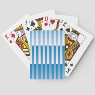 Blaues Streifen-Muster Spielkarten