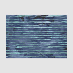 Blaues Streifenmuster Seidenpapier