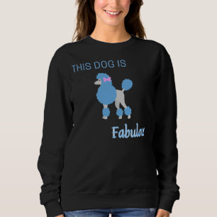 Blaues süße Tier niedlicher Hund elegant Sweatshirt