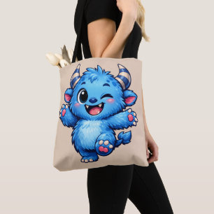 Blaues süßes Monster