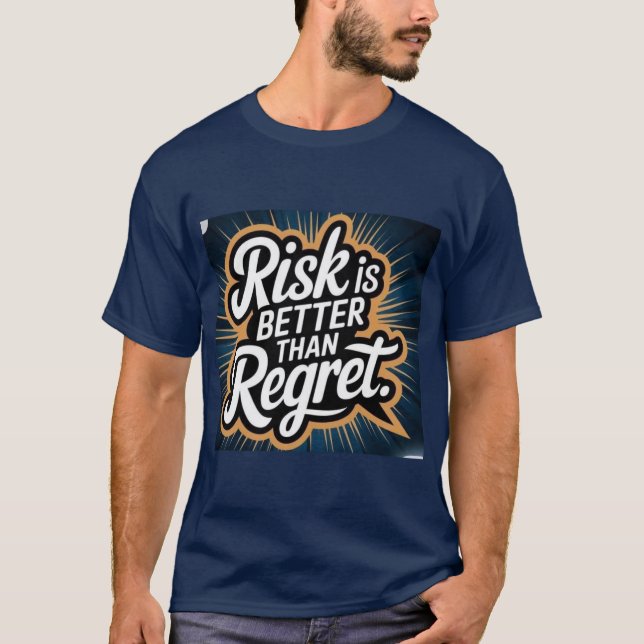 Blaues T-Shirt mit halbem Ärmel  (Vorderseite)