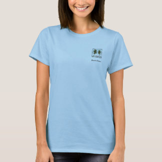 blaues T-Stück mit Strandbabylogo T-Shirt