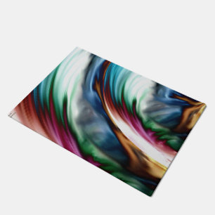 Blaues Tal Whirlwind Regenbogen Fußmatte