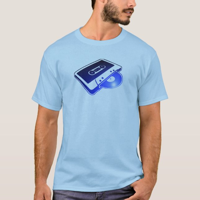 Blaues Tape'n'Record T-Shirt (Vorderseite)