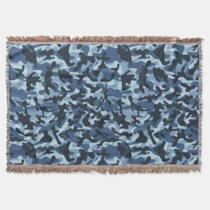 Blaues Tarnmuster Decke