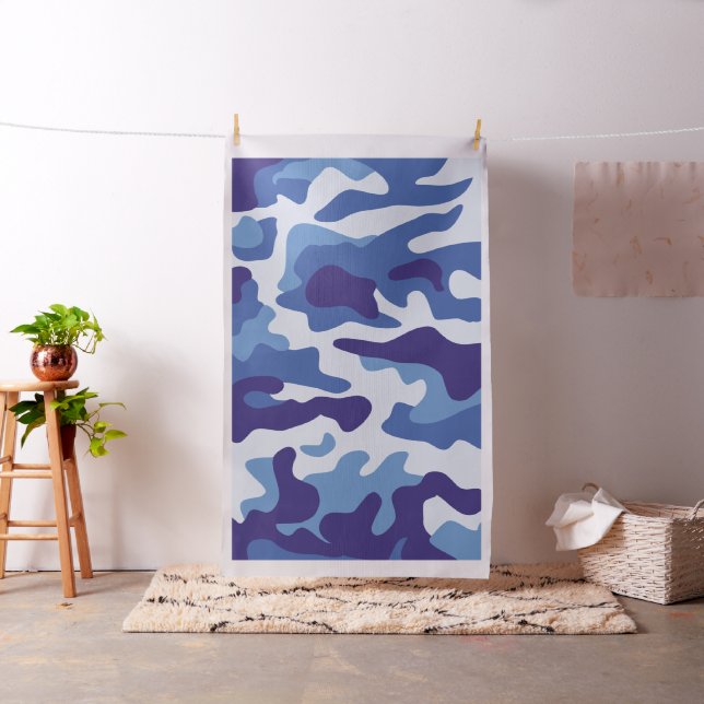 Blaues Tarnmuster Stoff (Beispiel)